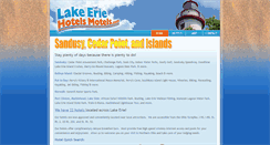 Desktop Screenshot of lakeeriehotelsmotels.com